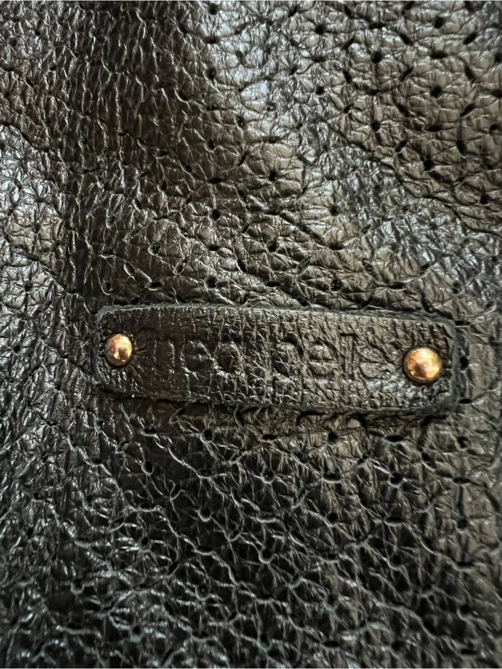 Linea Pelle Black Leather Hobo Tote